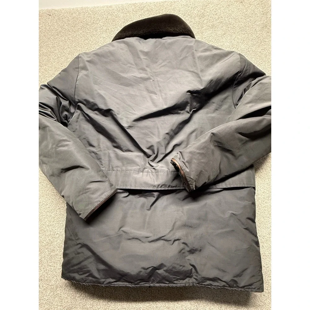 Vintage Browning Down Filled Parka Jacket Fur‎ Collar Mens Large Gray Brown